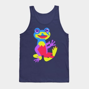 Funny Frog Dancing Art Colorful Tank Top